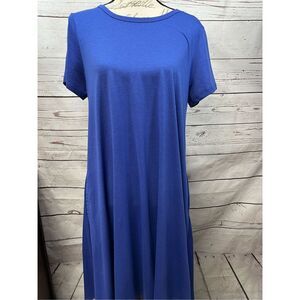 Lularoe small purple t shirt dress - 2589